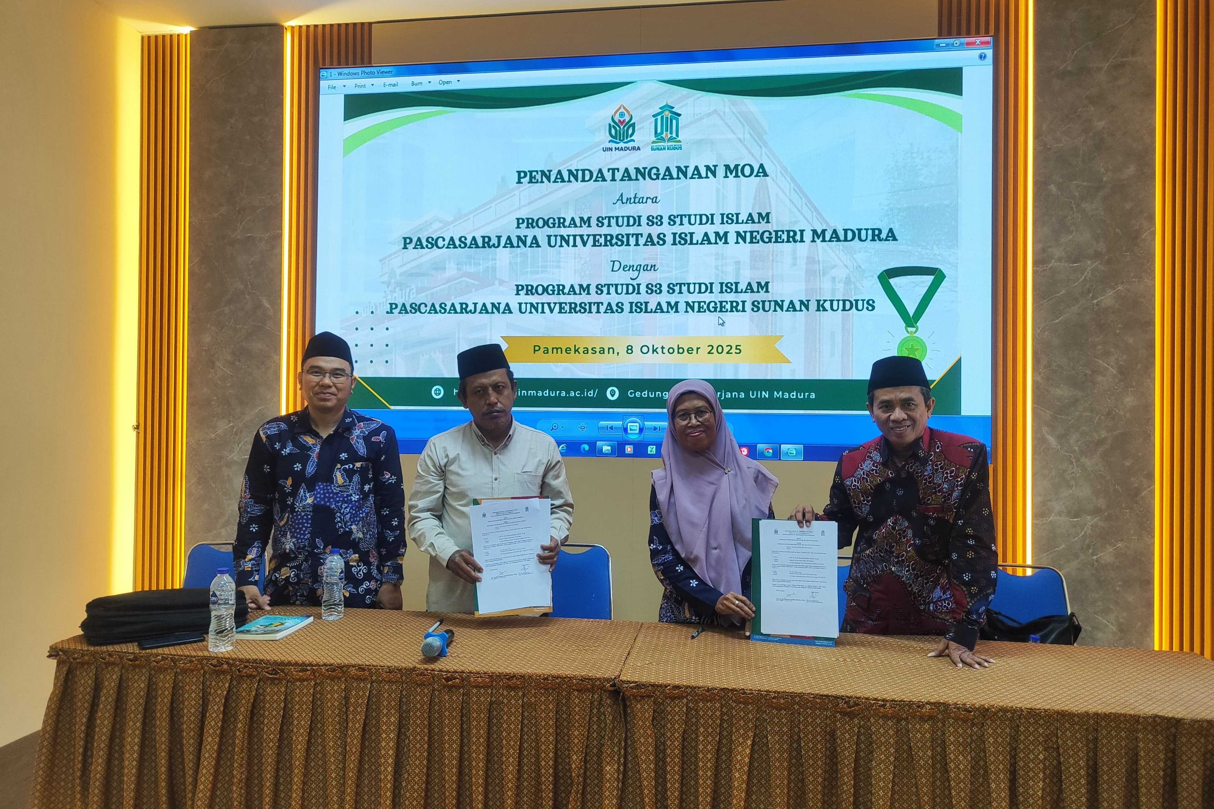 Penandatanganan MoA Prodi S3 Studi Islam UIN Madura dengan Prodi S3 Studi Islam UIN Sunan Kudus